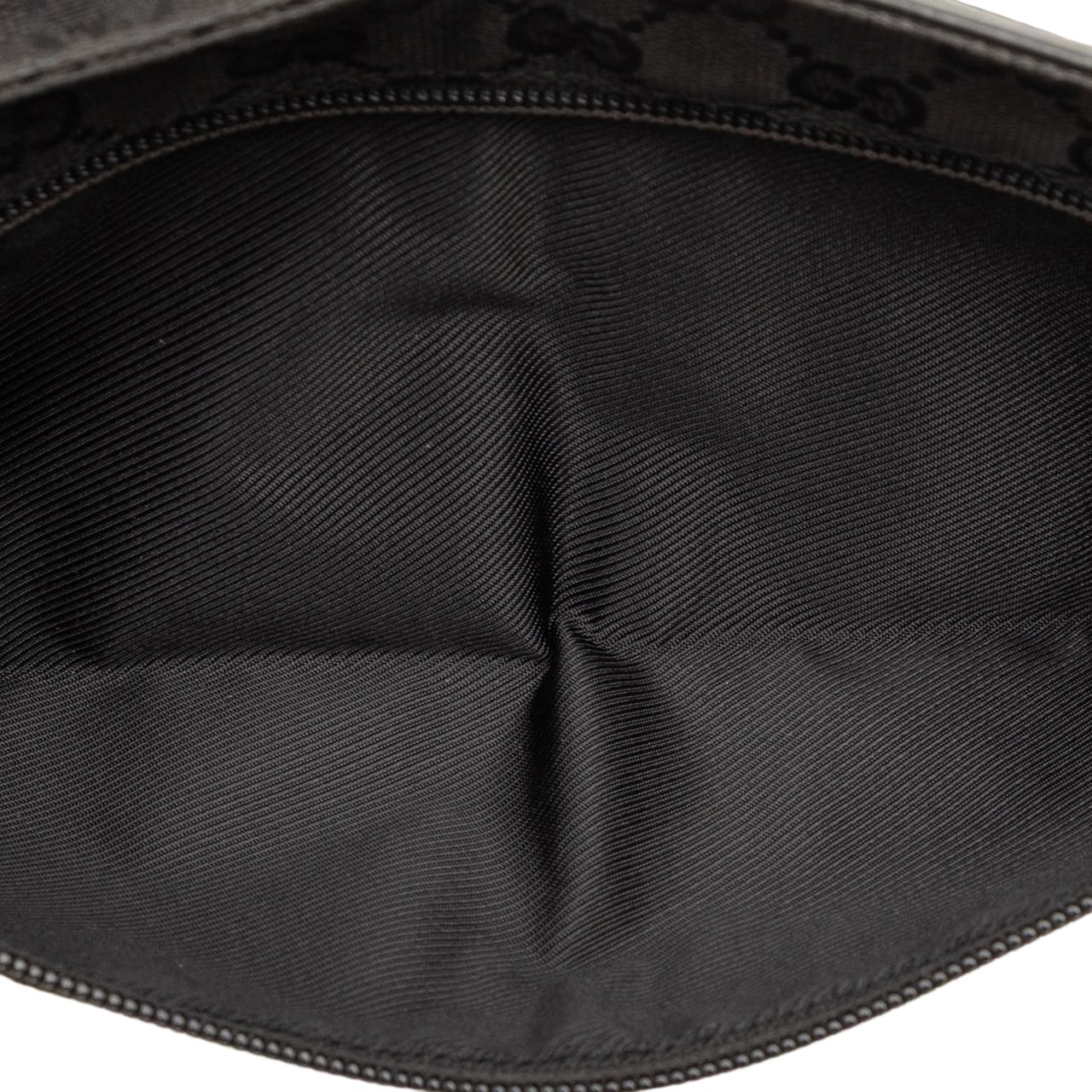 Gucci GG Canvas Double Pocket Belt Bag Zwart