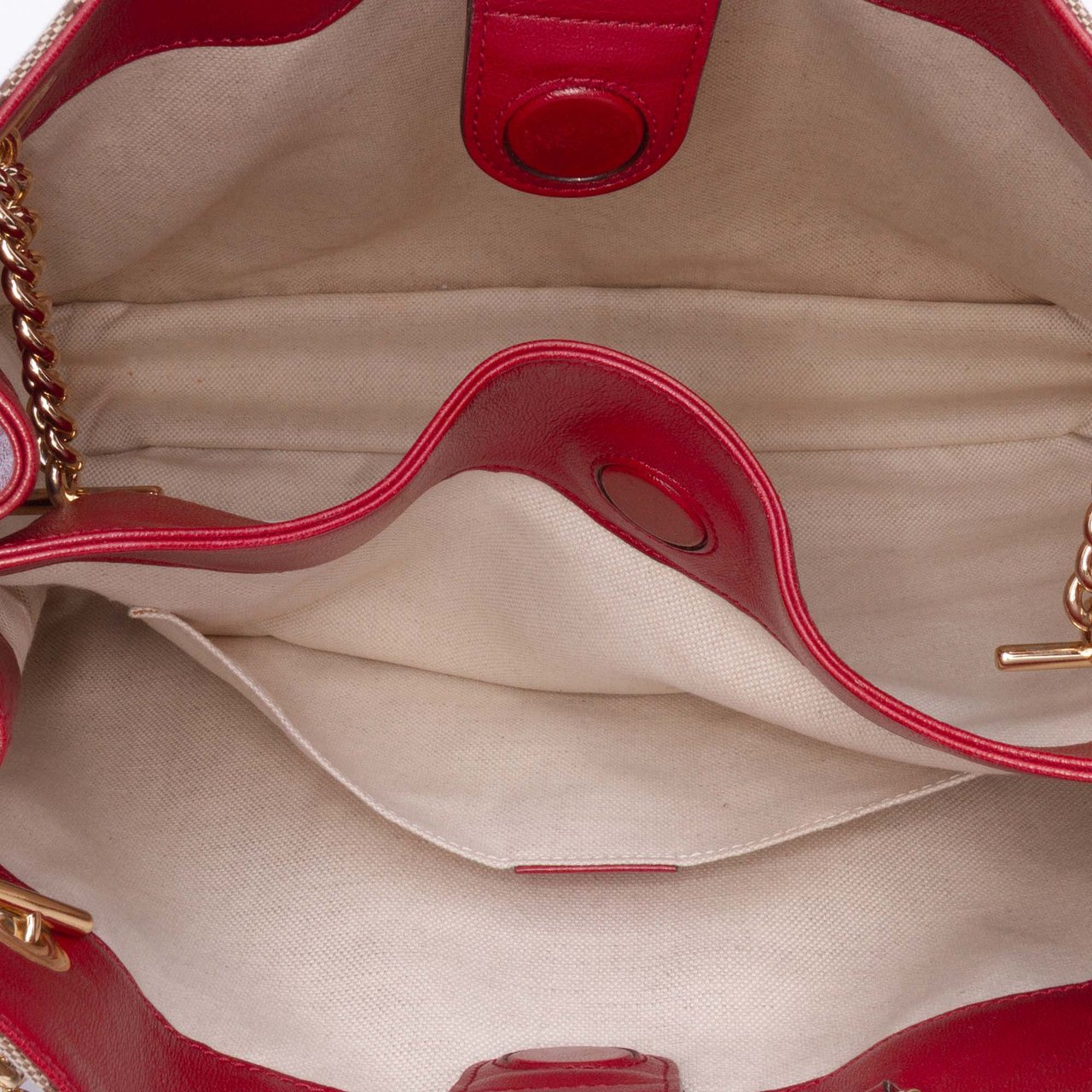 Gucci Medium GG Canvas Horsebit 1955 Chain Tote Bruin