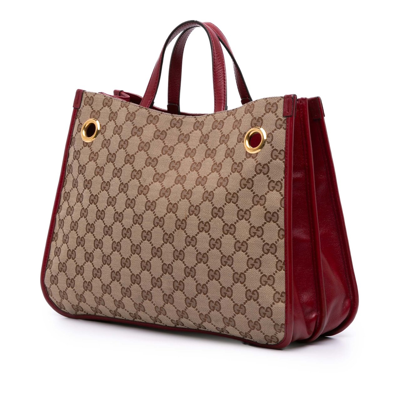 Gucci Medium GG Canvas Horsebit 1955 Chain Tote Bruin