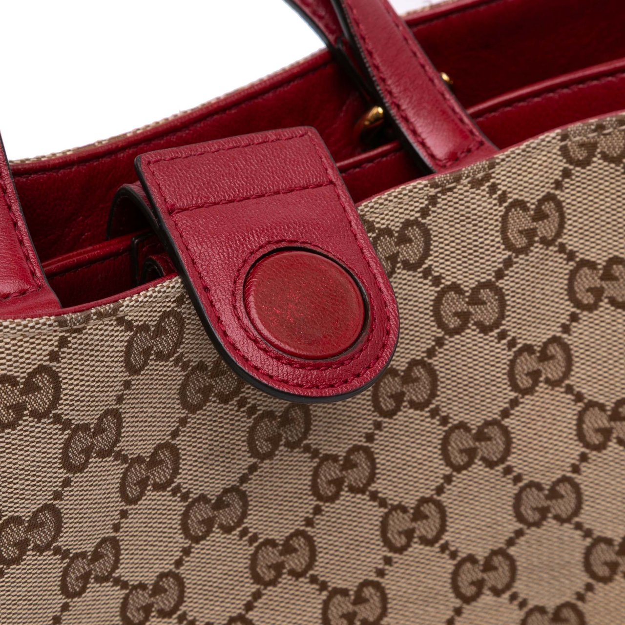 Gucci Medium GG Canvas Horsebit 1955 Chain Tote Bruin