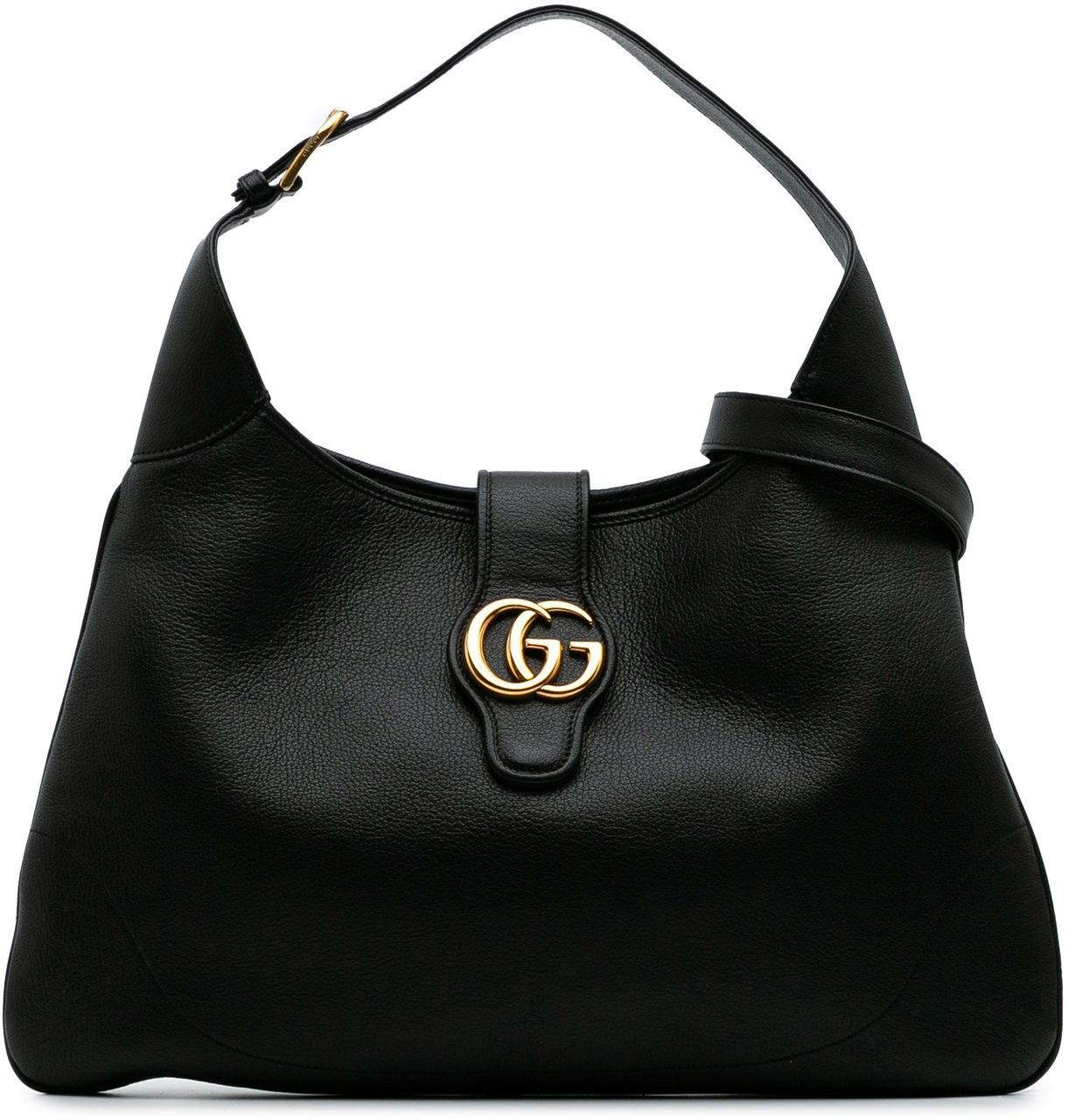 Gucci Medium Leather Aphrodite Satchel Zwart