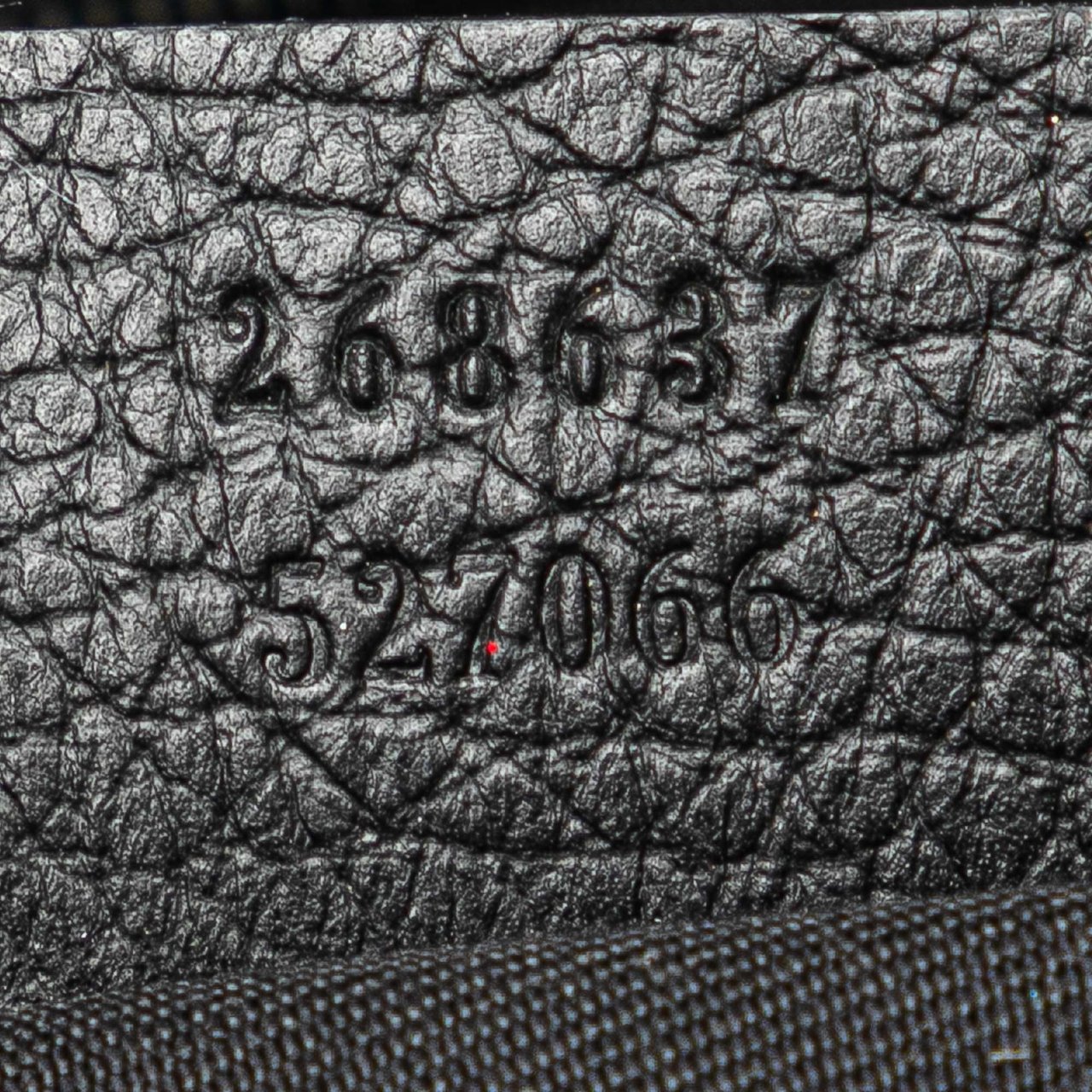 Gucci Pebbled Leather Abbey D Ring Shoulder Bag Zwart