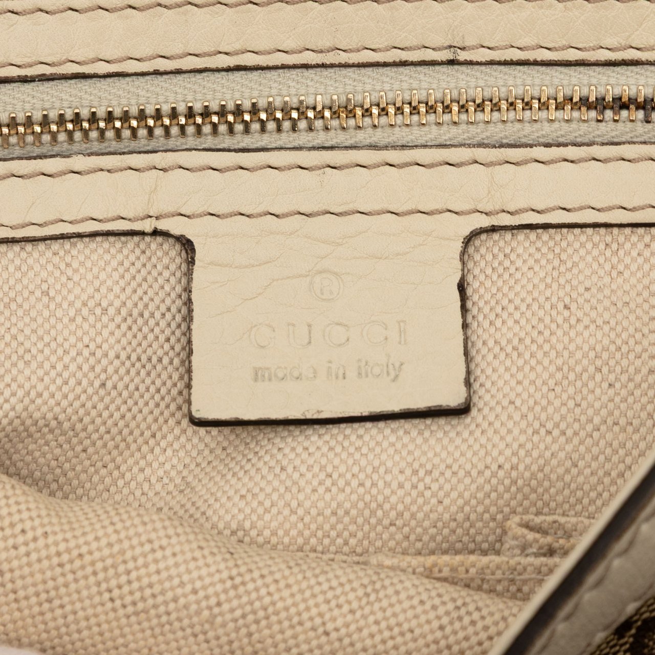 Gucci GG Canvas Bella Flap Satchel Bruin