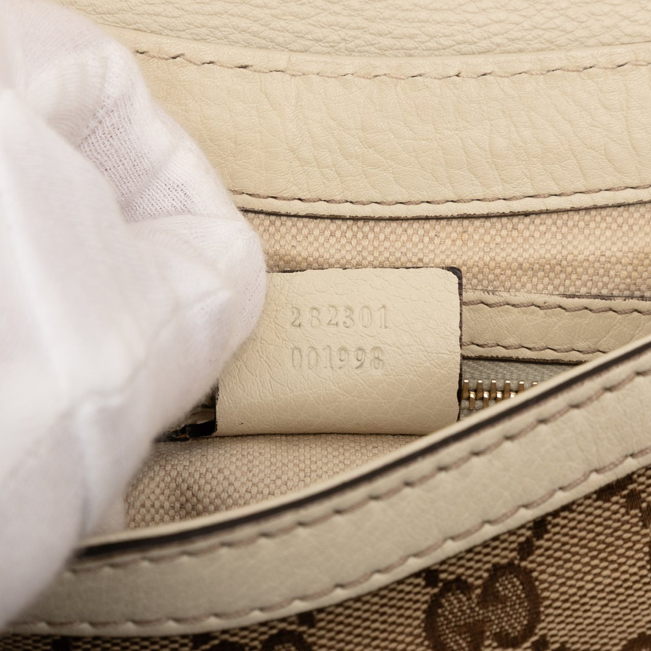 Gucci GG Canvas Bella Flap Satchel Bruin