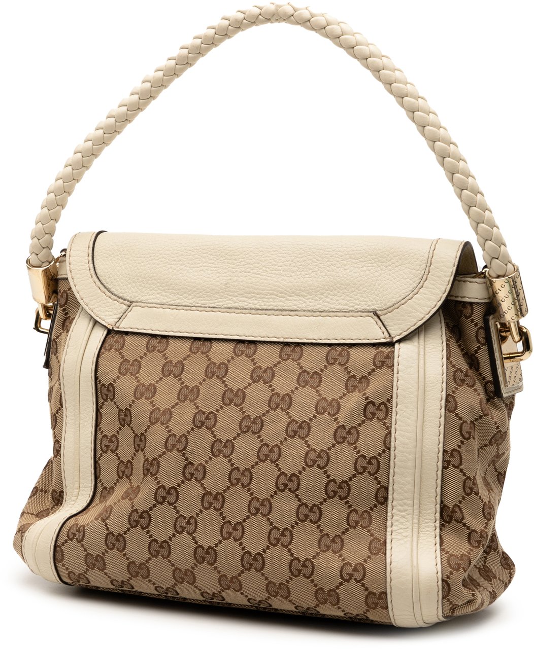 Gucci GG Canvas Bella Flap Satchel Bruin