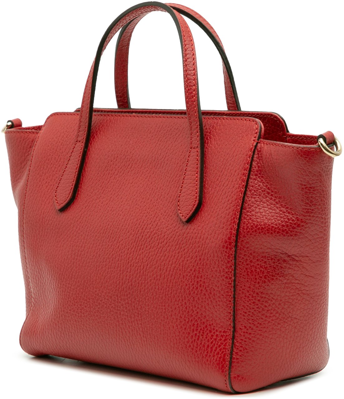 Gucci Mini Leather Swing Satchel Rood