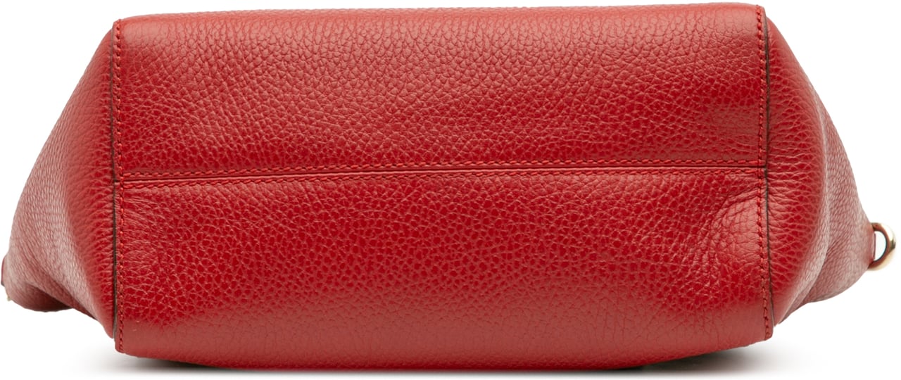 Gucci Mini Leather Swing Satchel Rood
