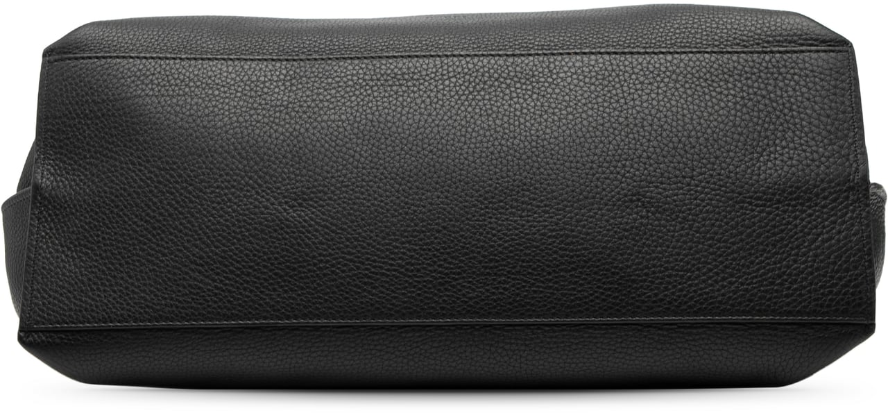 Gucci Large Leather Bamboo Daily Satchel Zwart