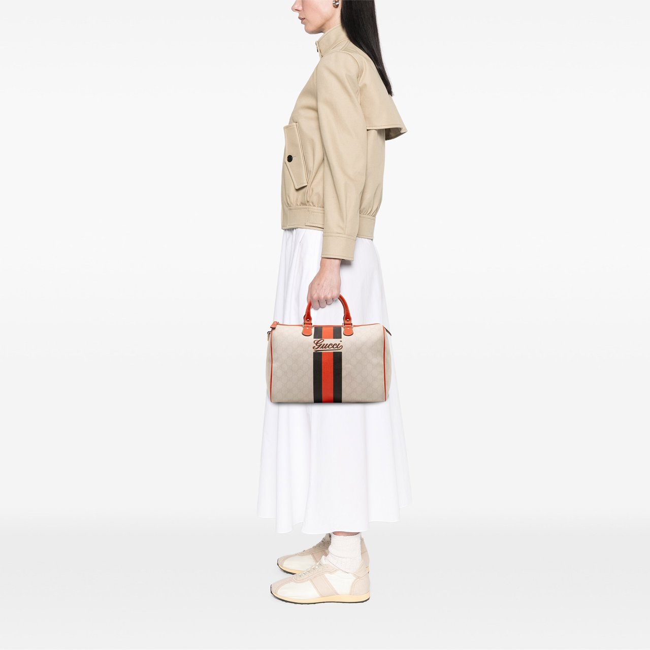 Gucci GG Supreme Joy Web Boston Wit