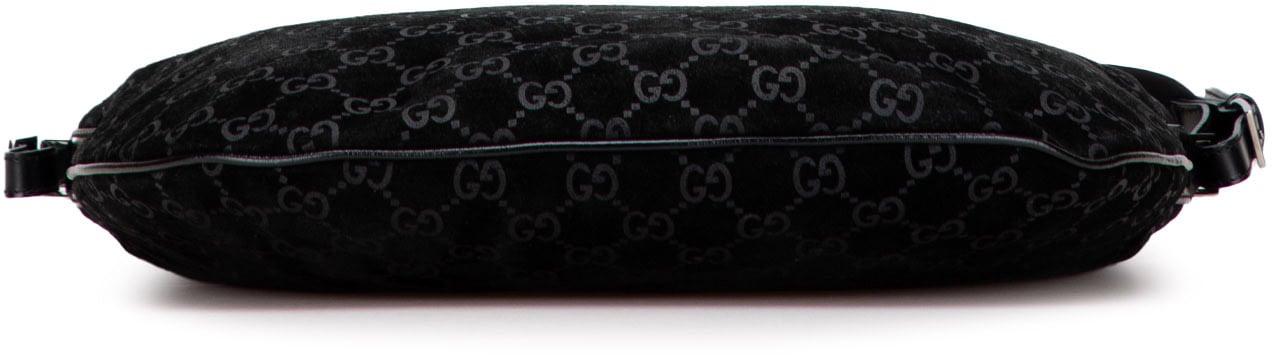 Gucci GG Suede Hobo Zwart