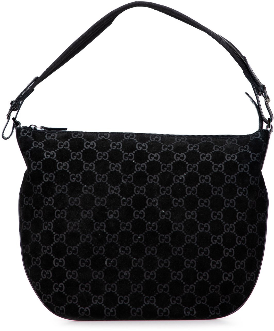Gucci GG Suede Hobo Zwart