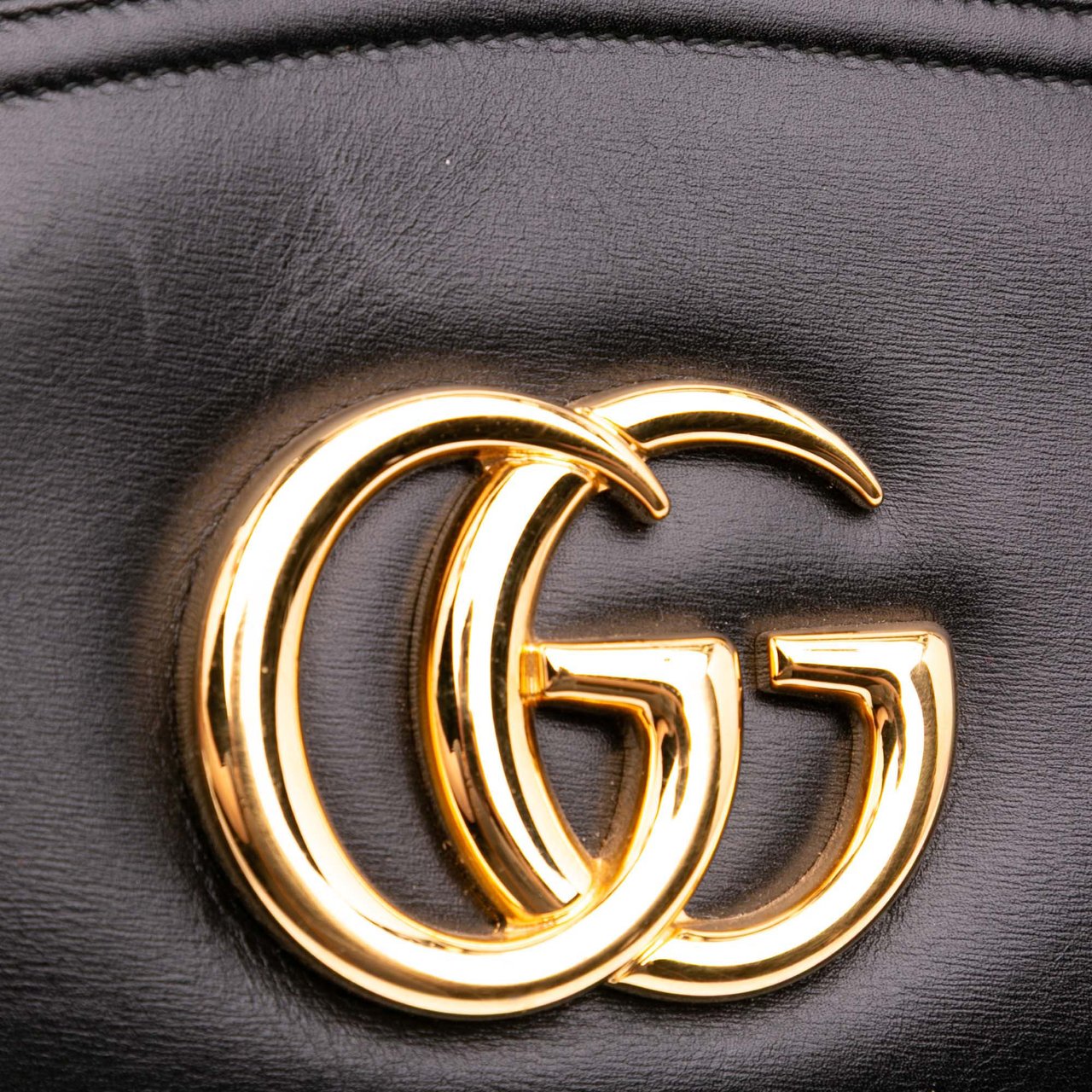 Gucci Leather Arli Shoulder Bag Zwart