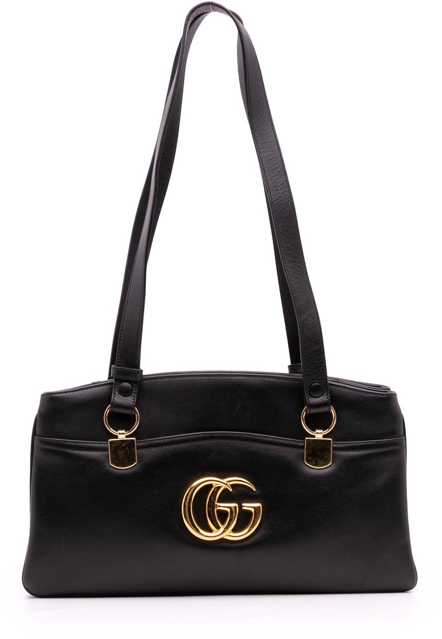 Gucci Leather Arli Shoulder Bag Zwart