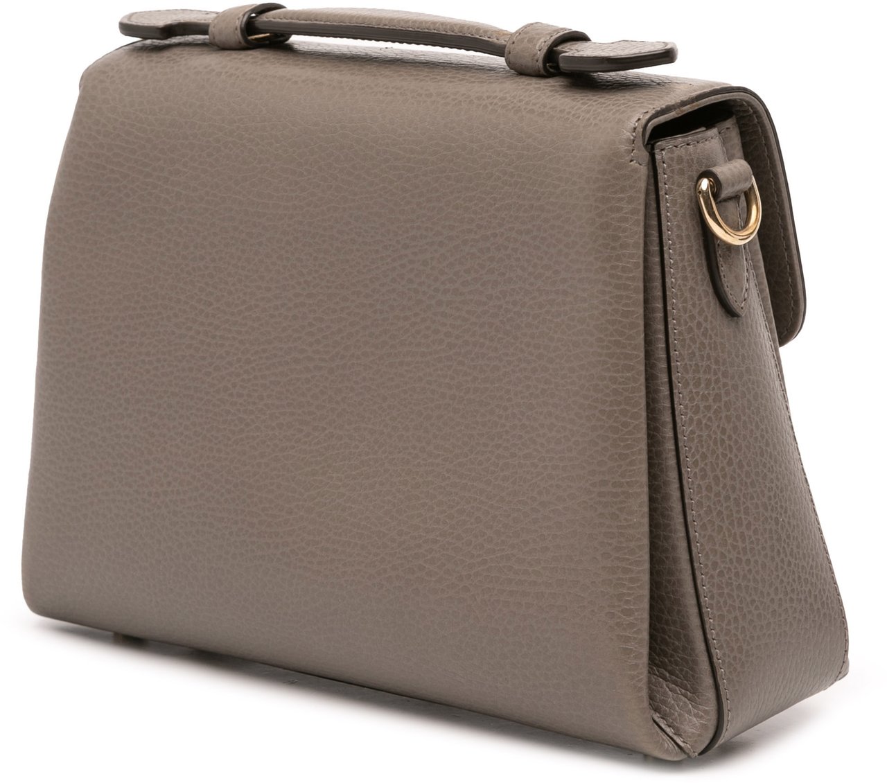 Gucci Small Dollar Calf Interlocking G Satchel Grijs