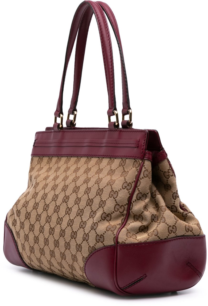 Gucci GG Canvas Mayfair Tote Bruin
