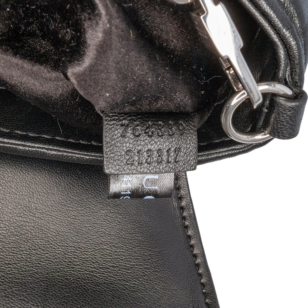 Gucci Small Leather Horsebit Chain Satchel Zwart
