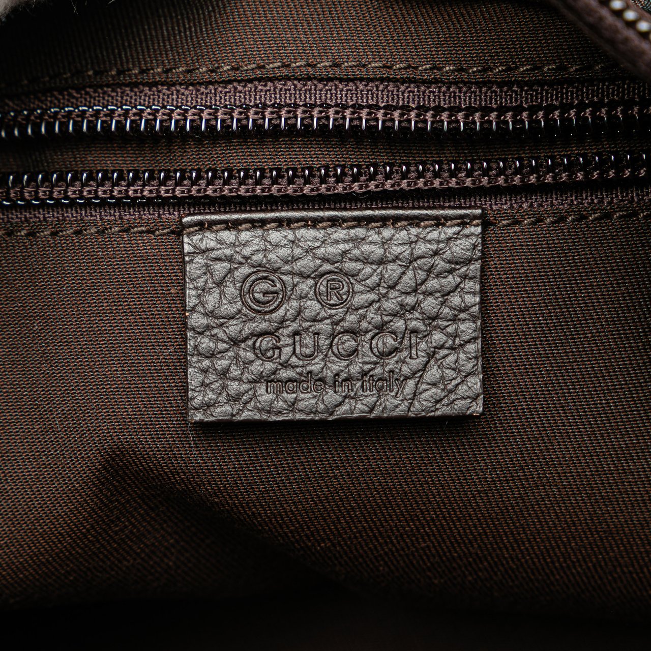 Gucci GG Canvas Tote Bruin