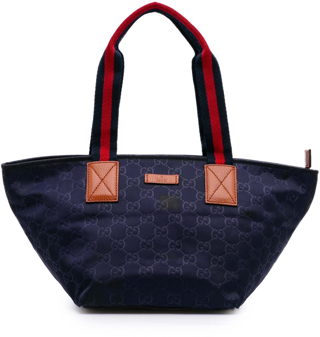 Gucci GG Nylon Web Tote Blauw