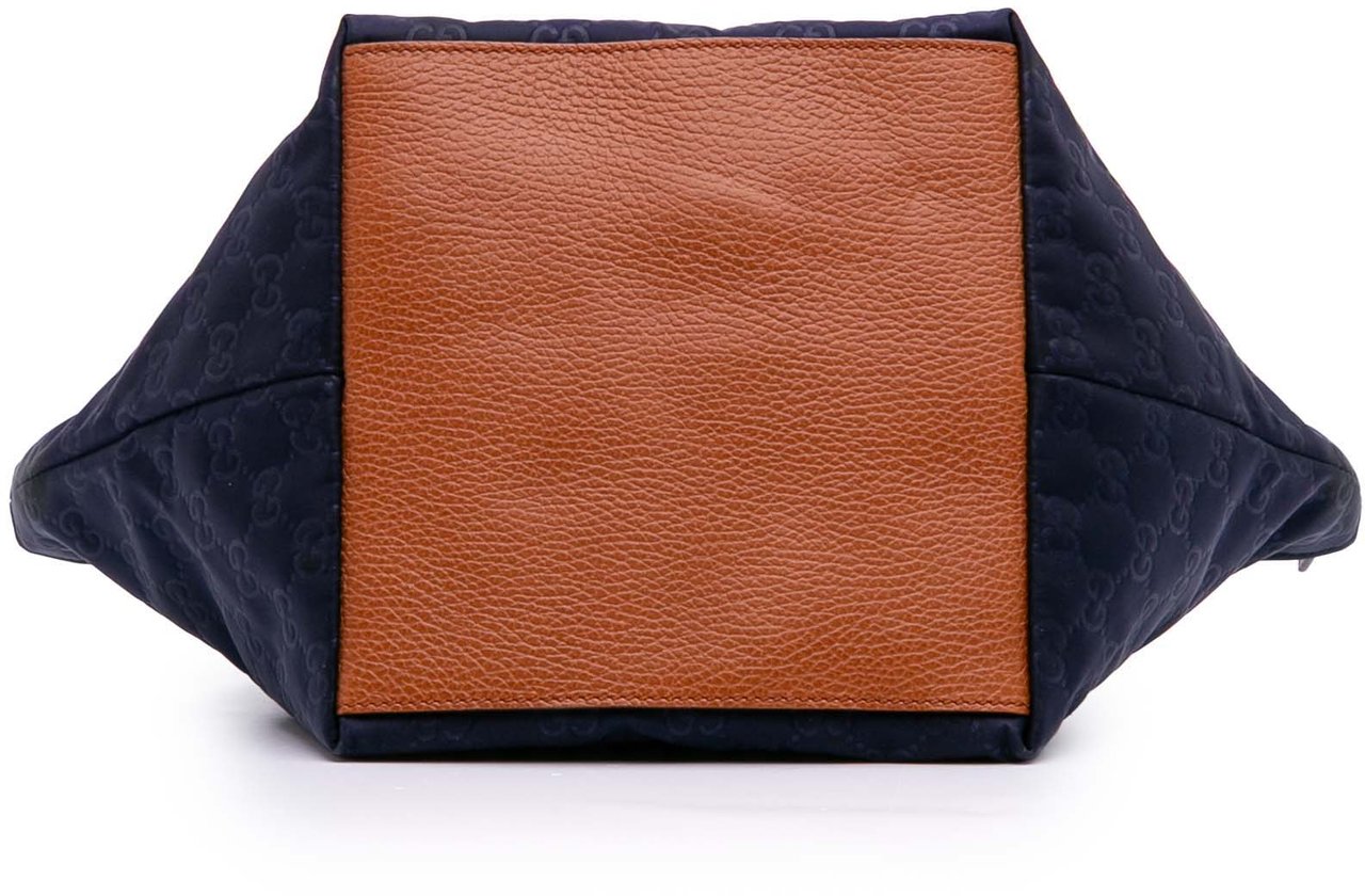 Gucci GG Nylon Web Tote Blauw