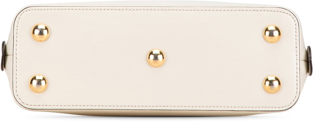 Gucci Small Leather Horsebit 1955 Satchel Wit