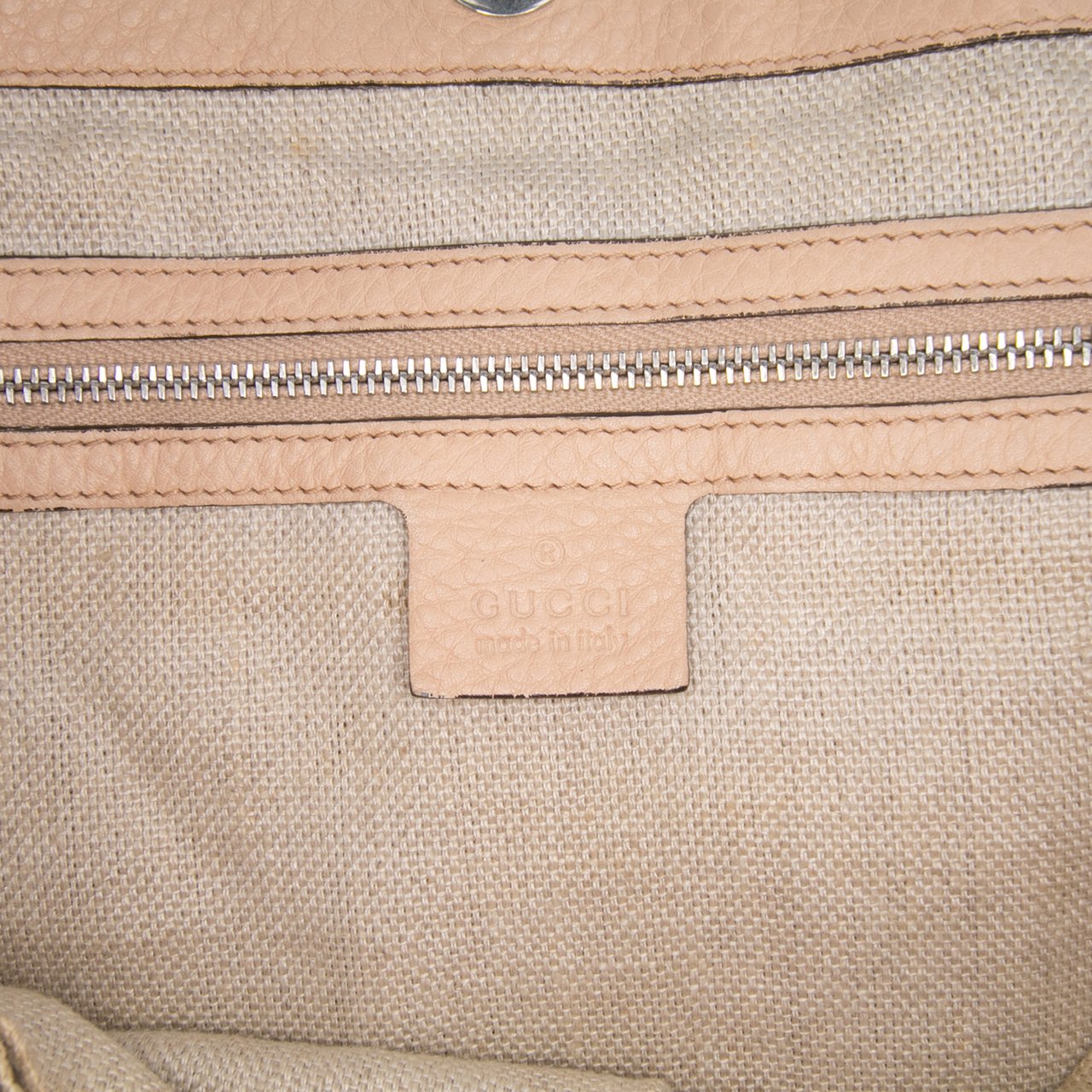 Gucci GG Canvas Icon Bit Tote Bruin