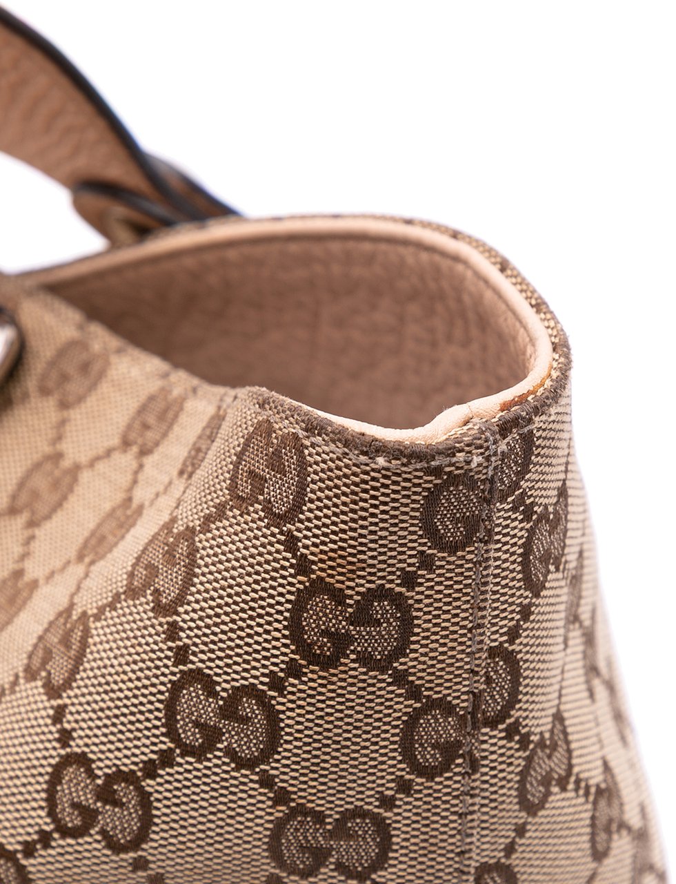 Gucci GG Canvas Icon Bit Tote Bruin