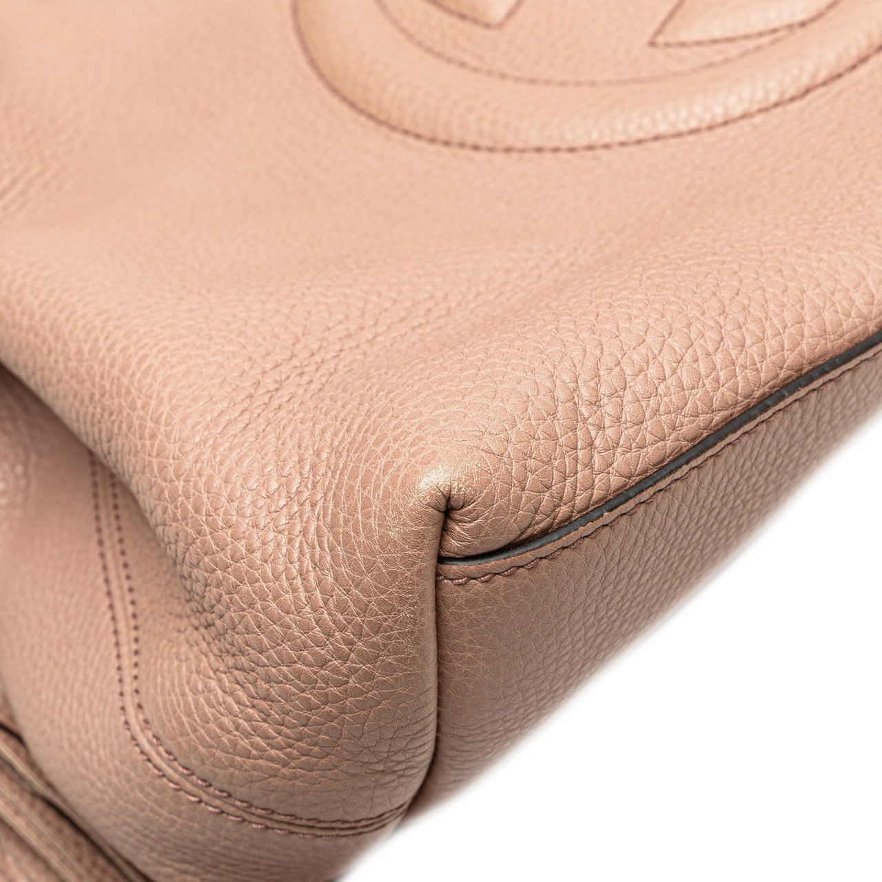 Gucci Medium Leather Soho Chain Tote Roze