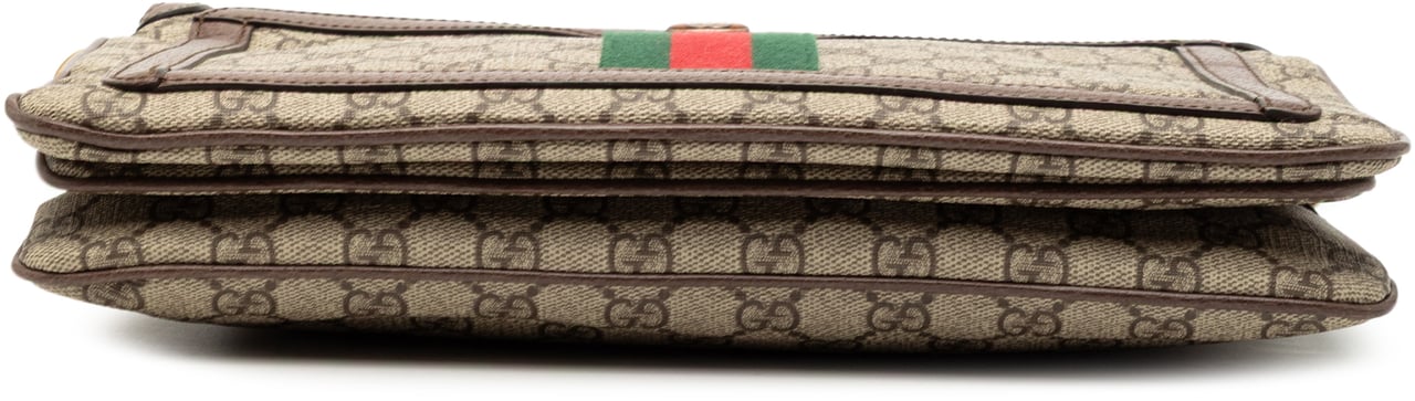 Gucci Medium GG Supreme Ophidia Crossbody Bruin