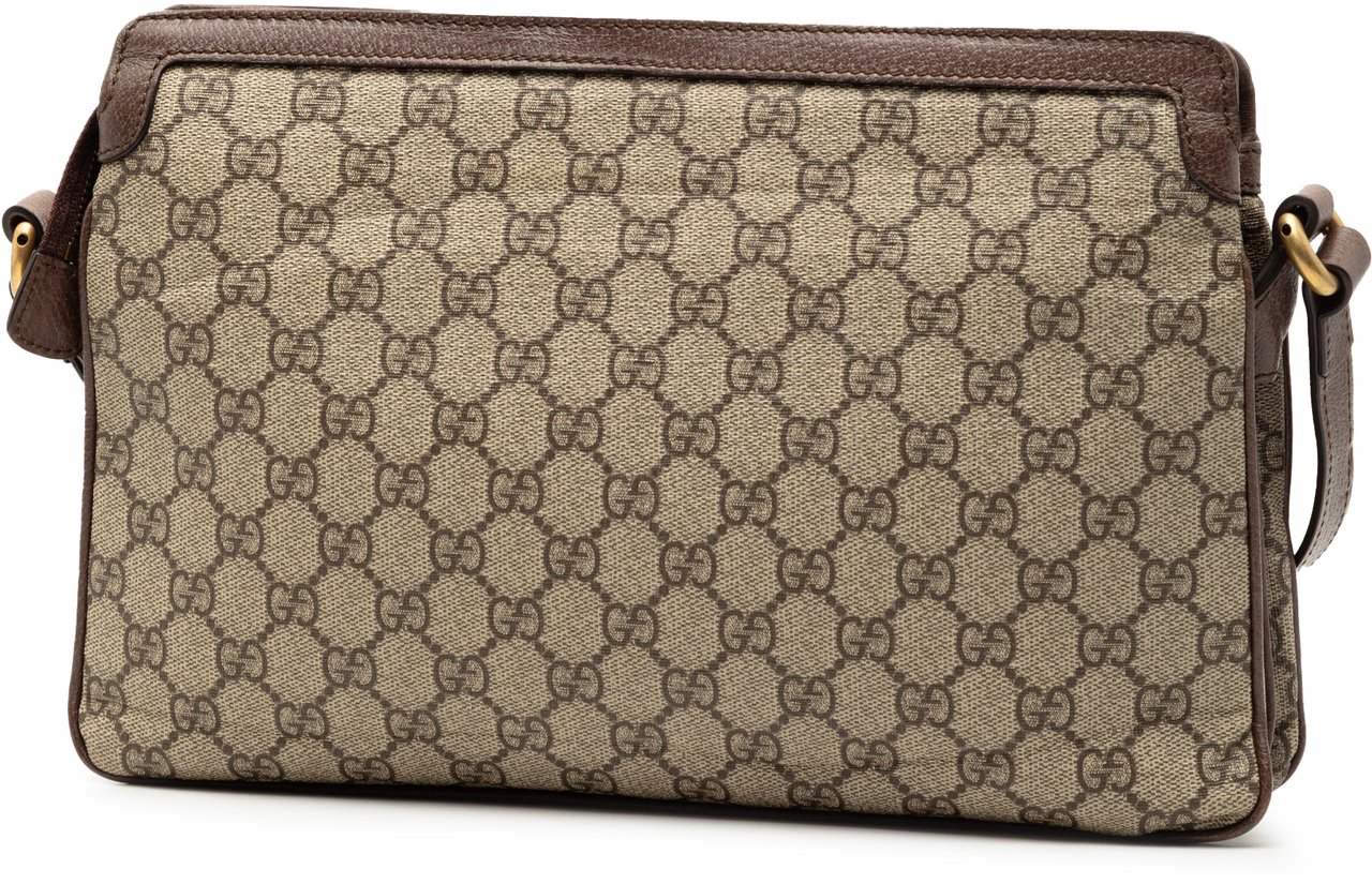 Gucci Medium GG Supreme Ophidia Crossbody Bruin