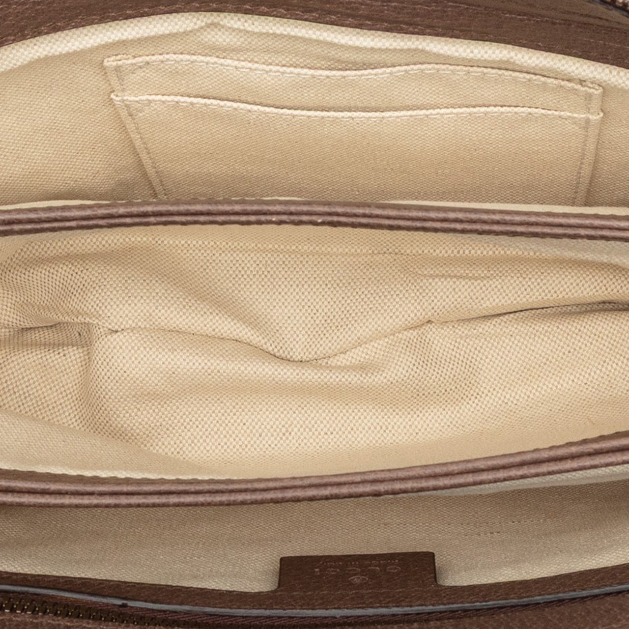 Gucci Medium GG Supreme Ophidia Crossbody Bruin