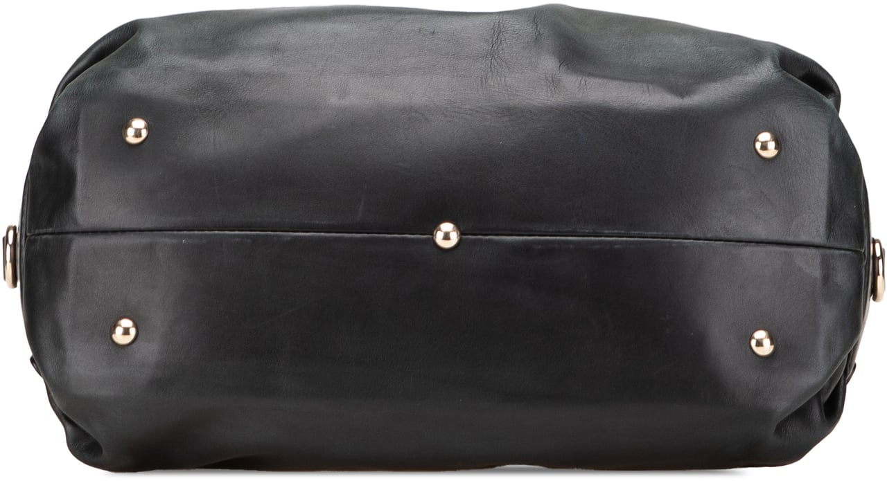 Gucci Leather Bridle Satchel Zwart