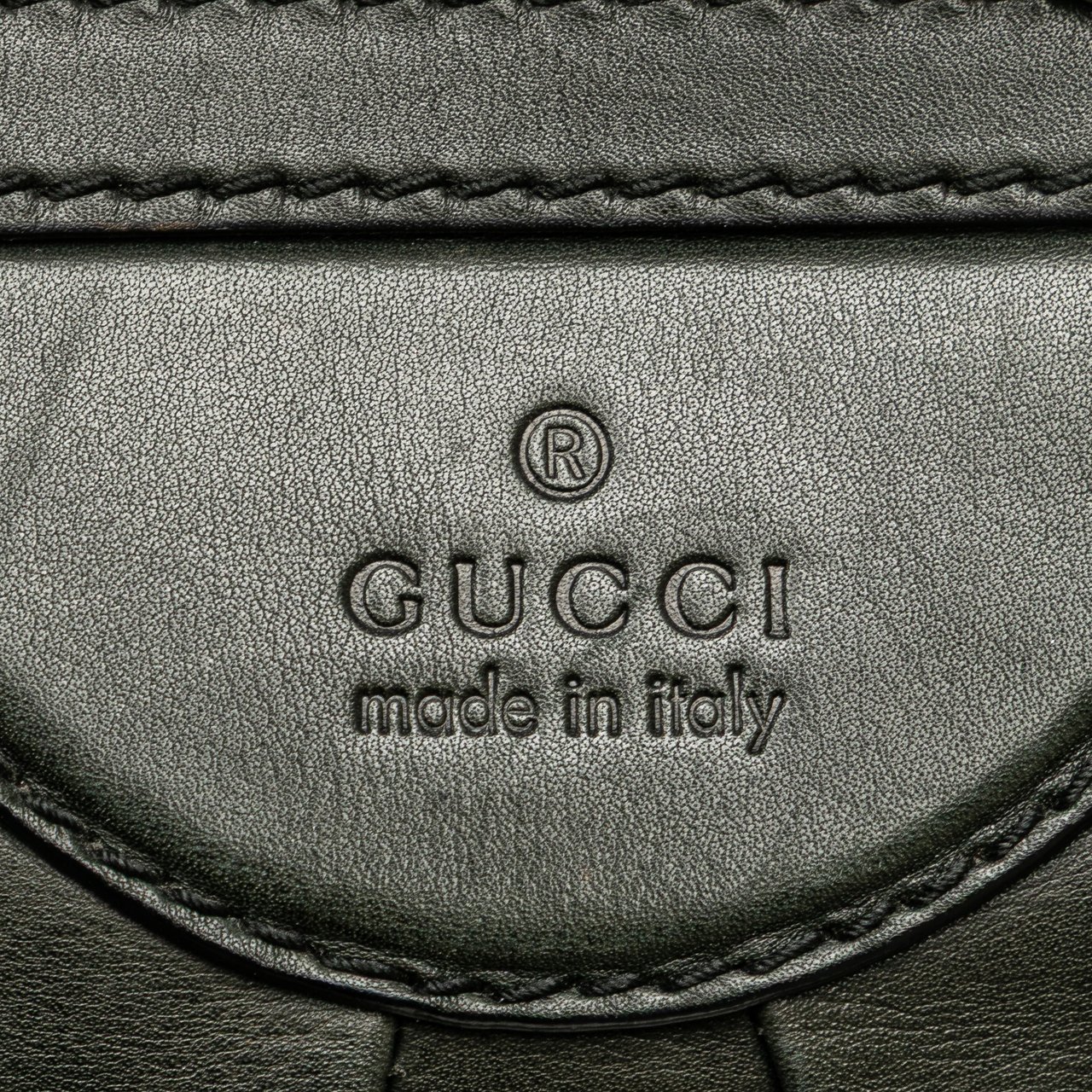 Gucci Leather Bridle Satchel Zwart