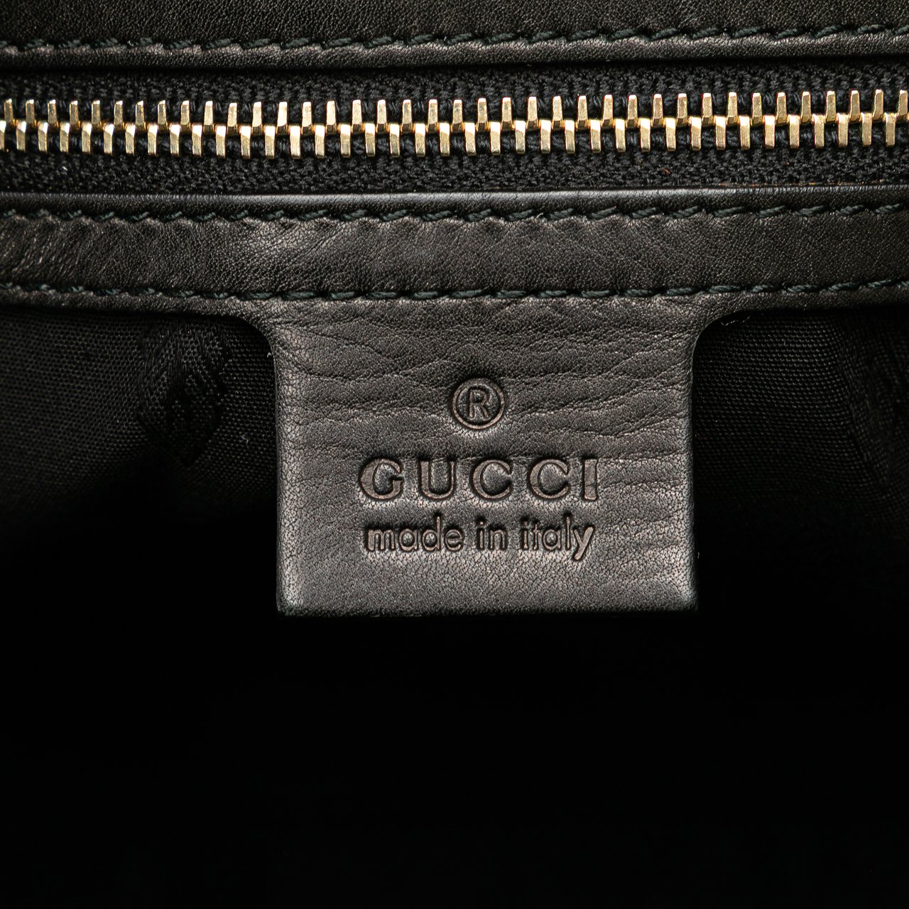 Gucci Leather Bridle Satchel Zwart