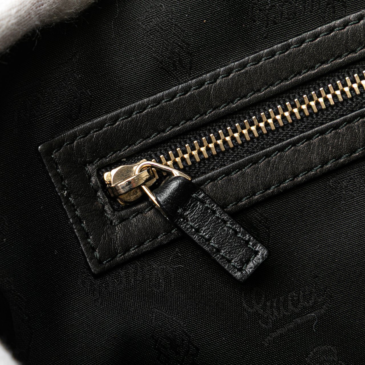 Gucci Leather Bridle Satchel Zwart
