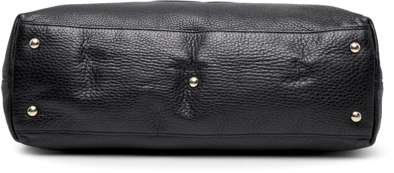 Gucci Medium Leather Soho Working Satchel Zwart