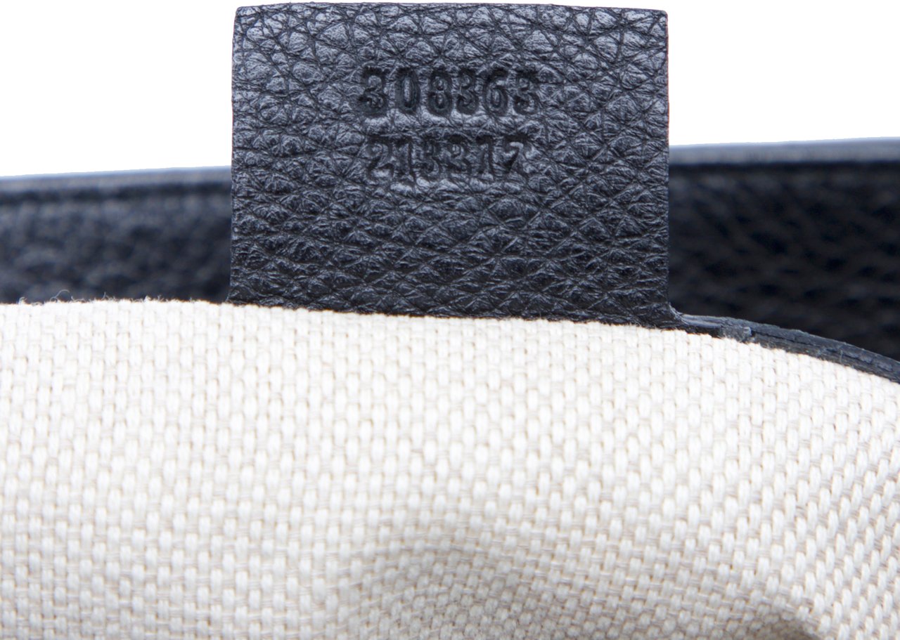Gucci Medium Leather Soho Working Satchel Zwart