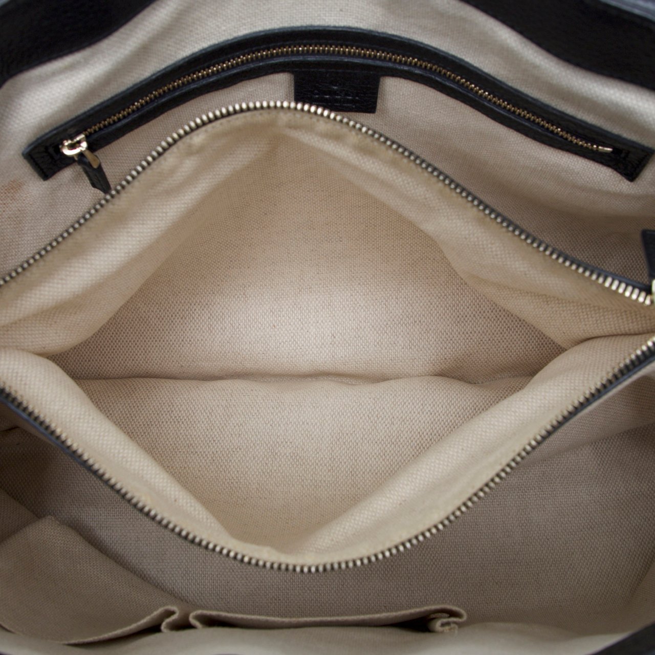 Gucci Medium Leather Soho Working Satchel Zwart