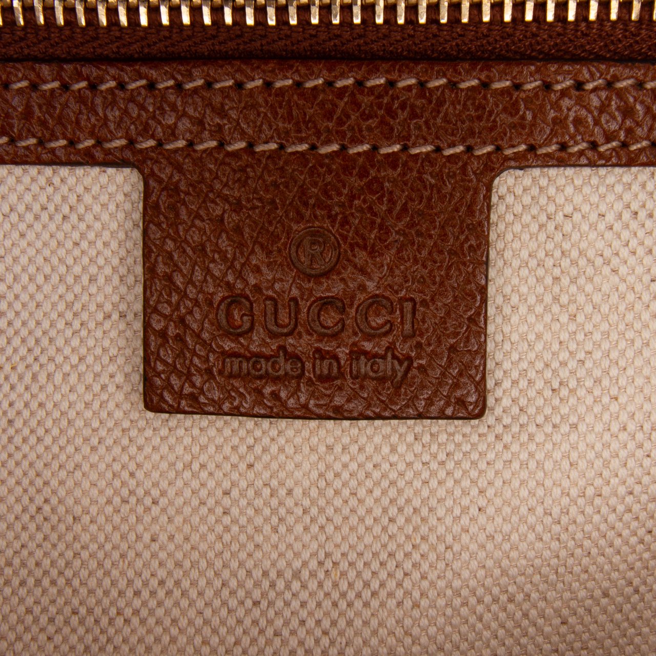Gucci Medium GG Canvas Bree Dome Tote Bruin
