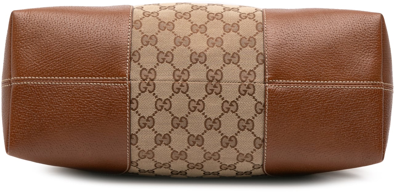 Gucci Medium GG Canvas Bree Dome Tote Bruin