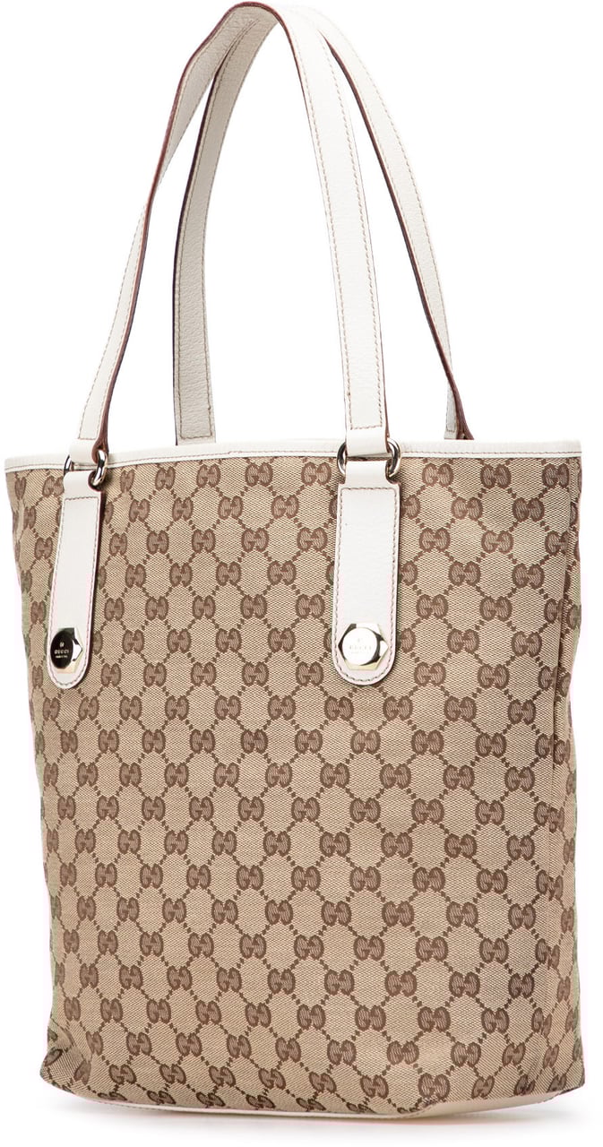 Gucci GG Canvas Charmy Tote Bruin