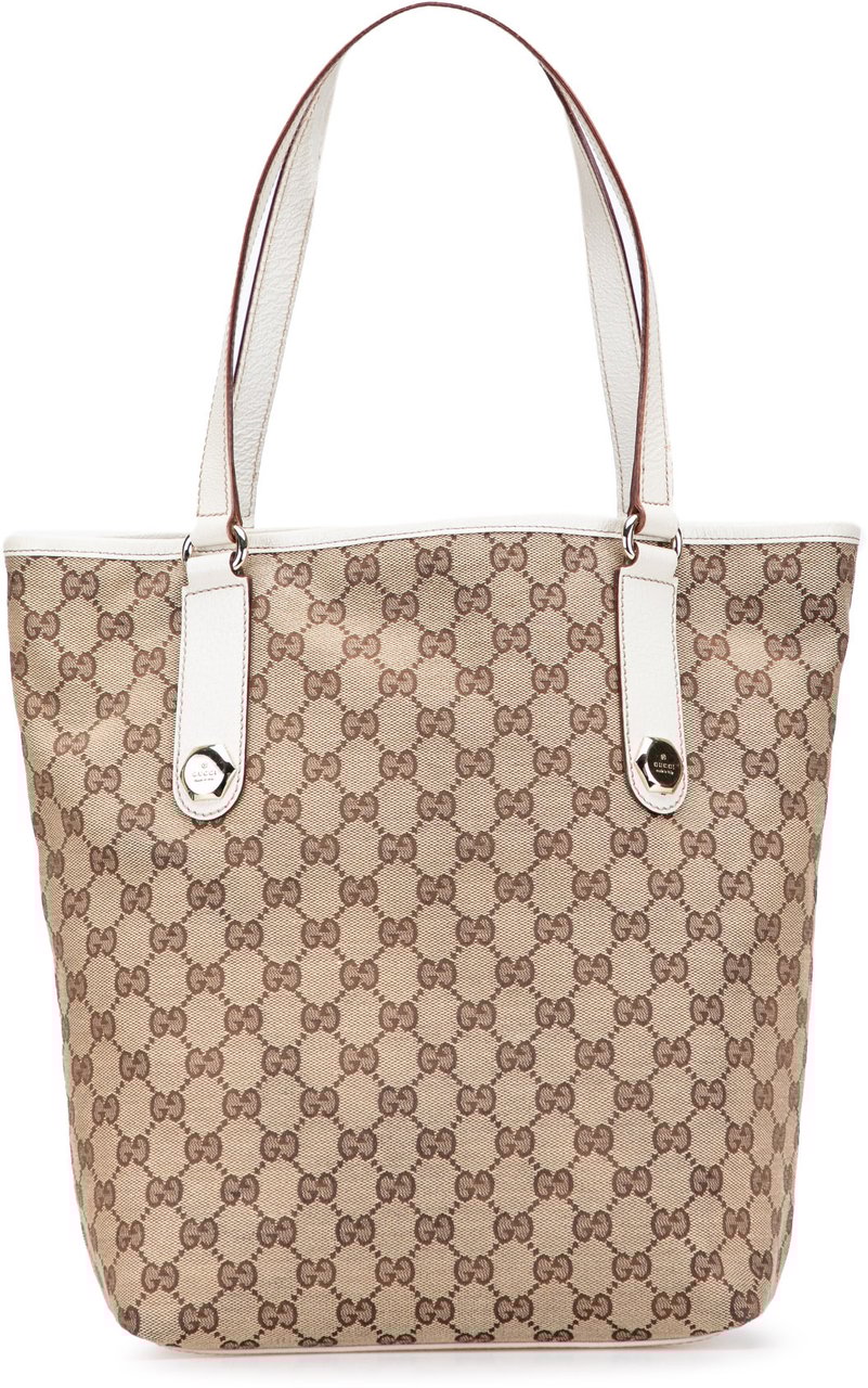Gucci GG Canvas Charmy Tote Bruin