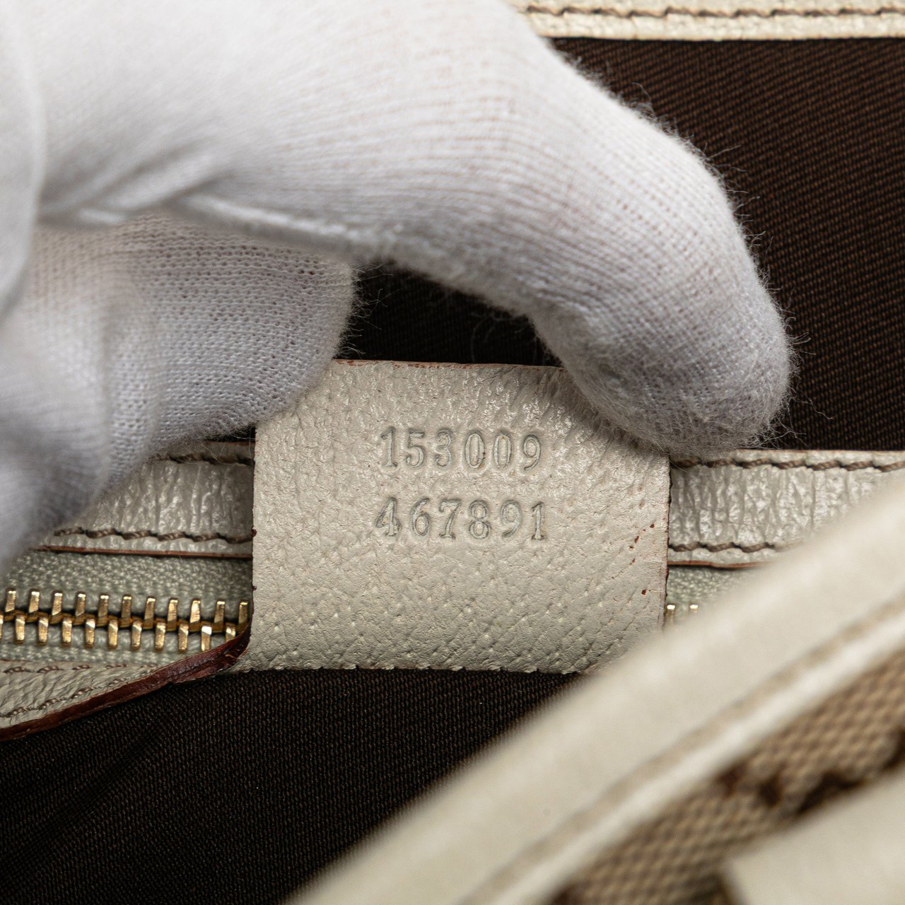 Gucci GG Canvas Charmy Tote Bruin