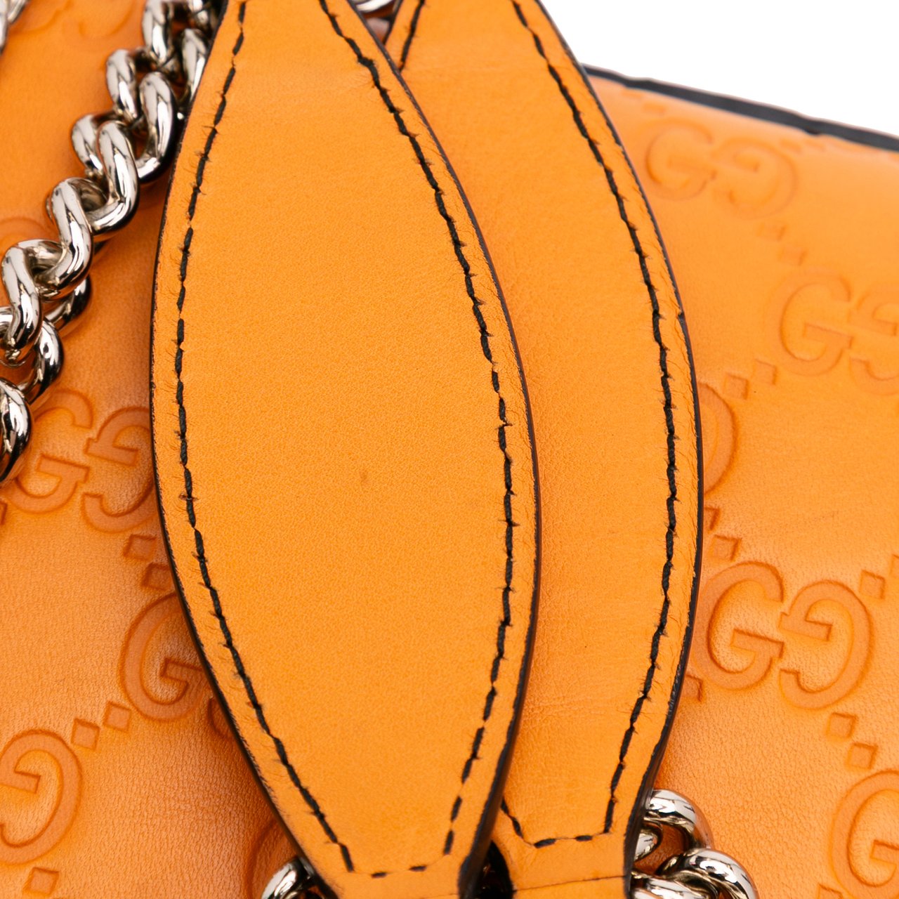 Gucci Small Guccissima Emily Shoulder Bag Oranje