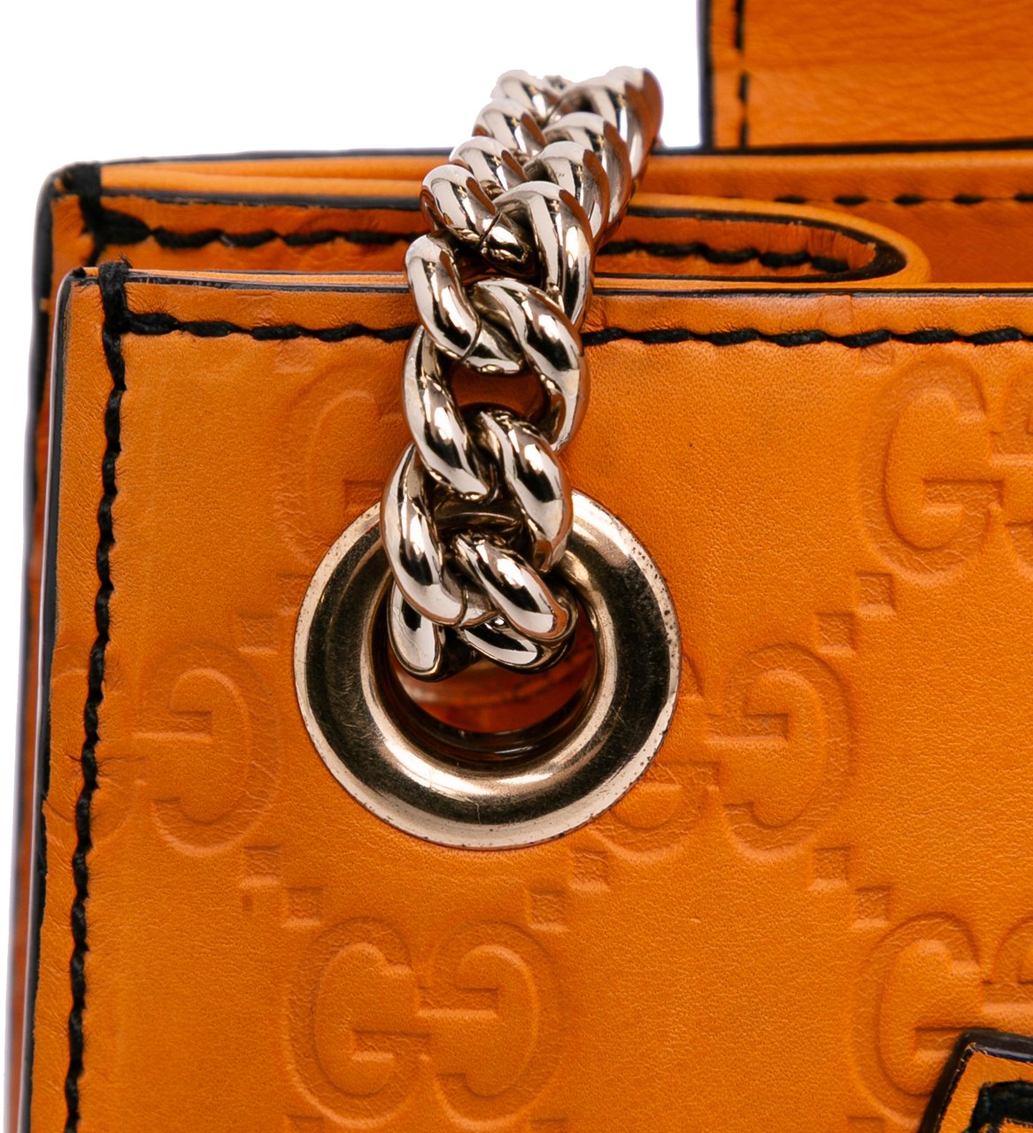 Gucci Small Guccissima Emily Shoulder Bag Oranje
