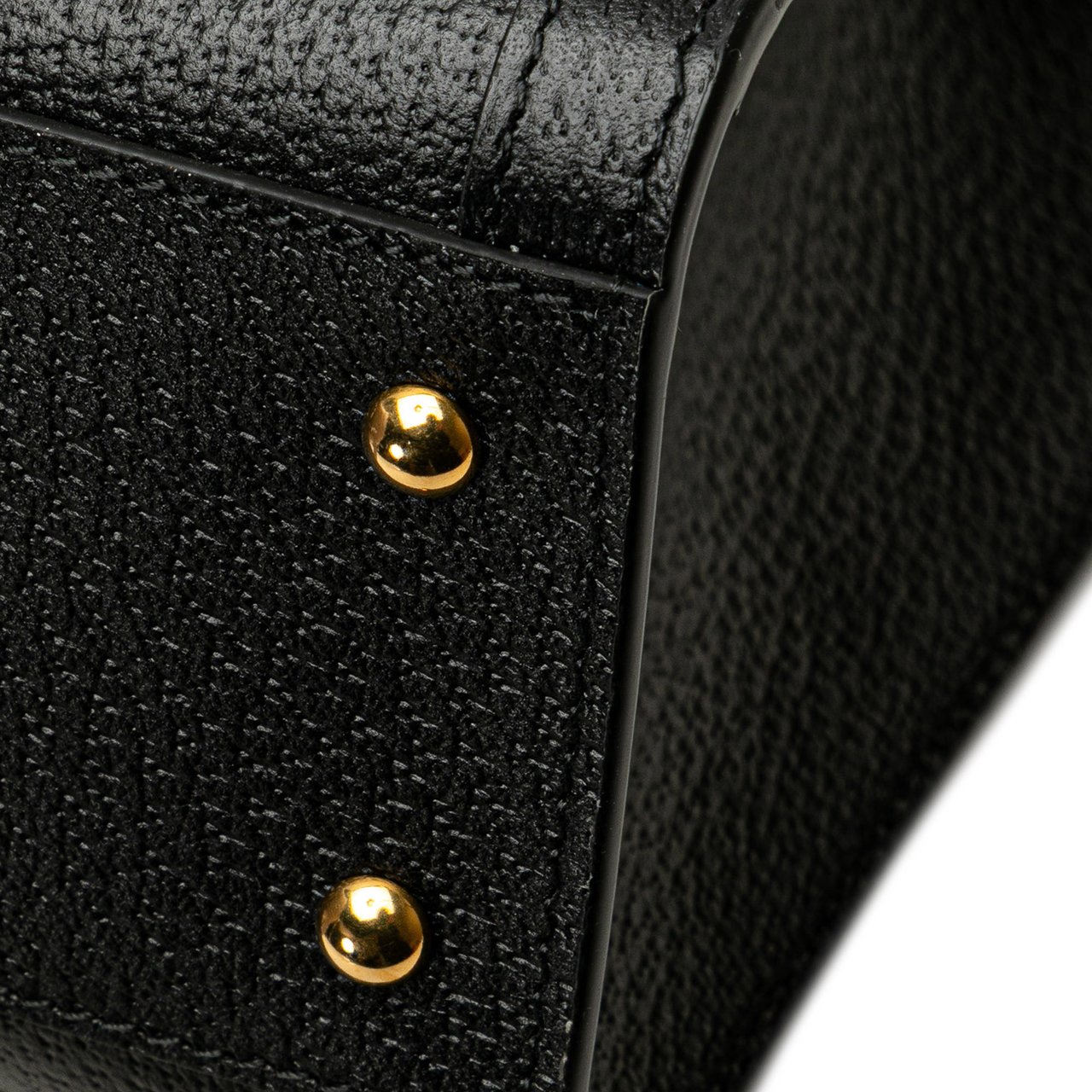 Gucci Small Leather Bamboo Diana Satchel Zwart