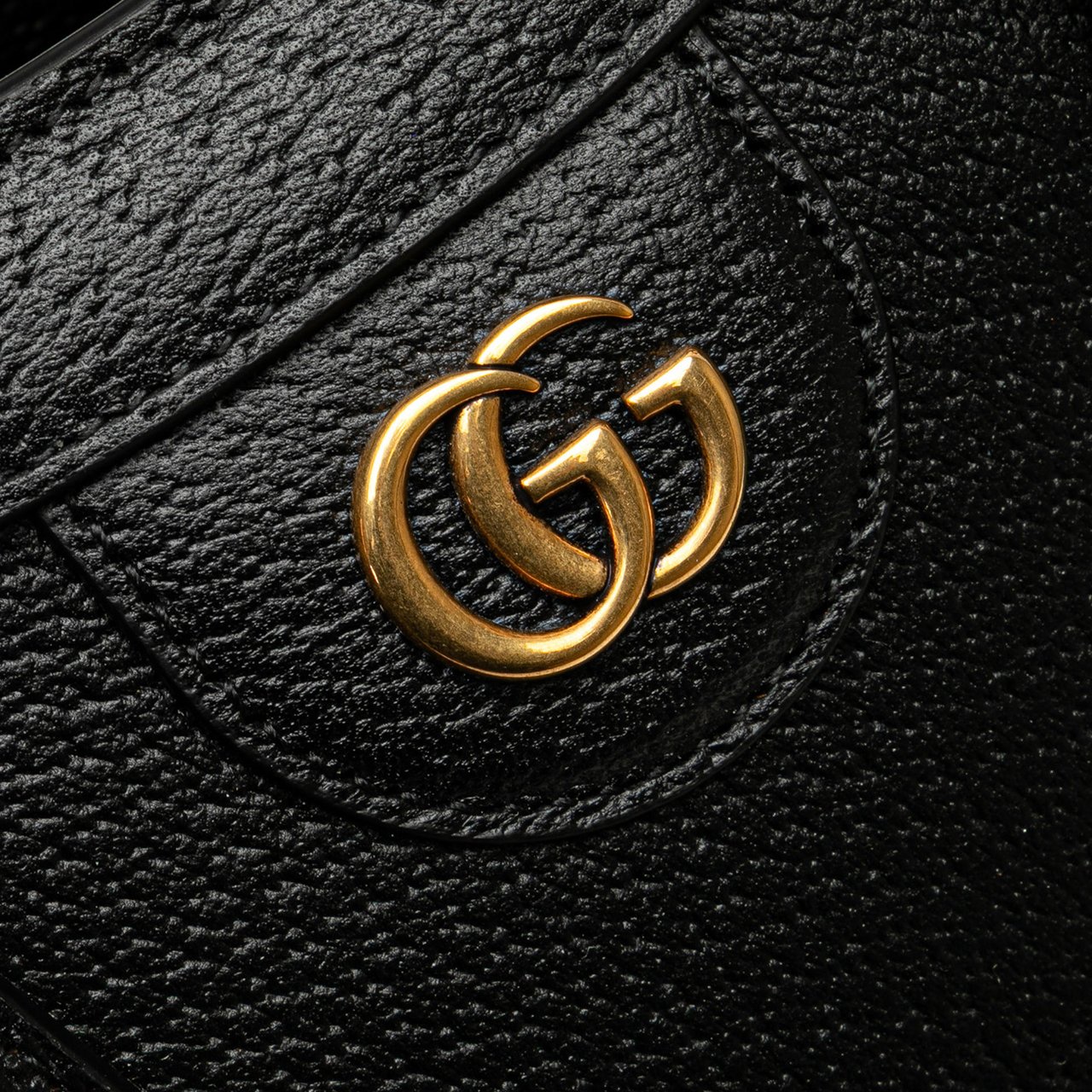 Gucci Small Leather Bamboo Diana Satchel Zwart