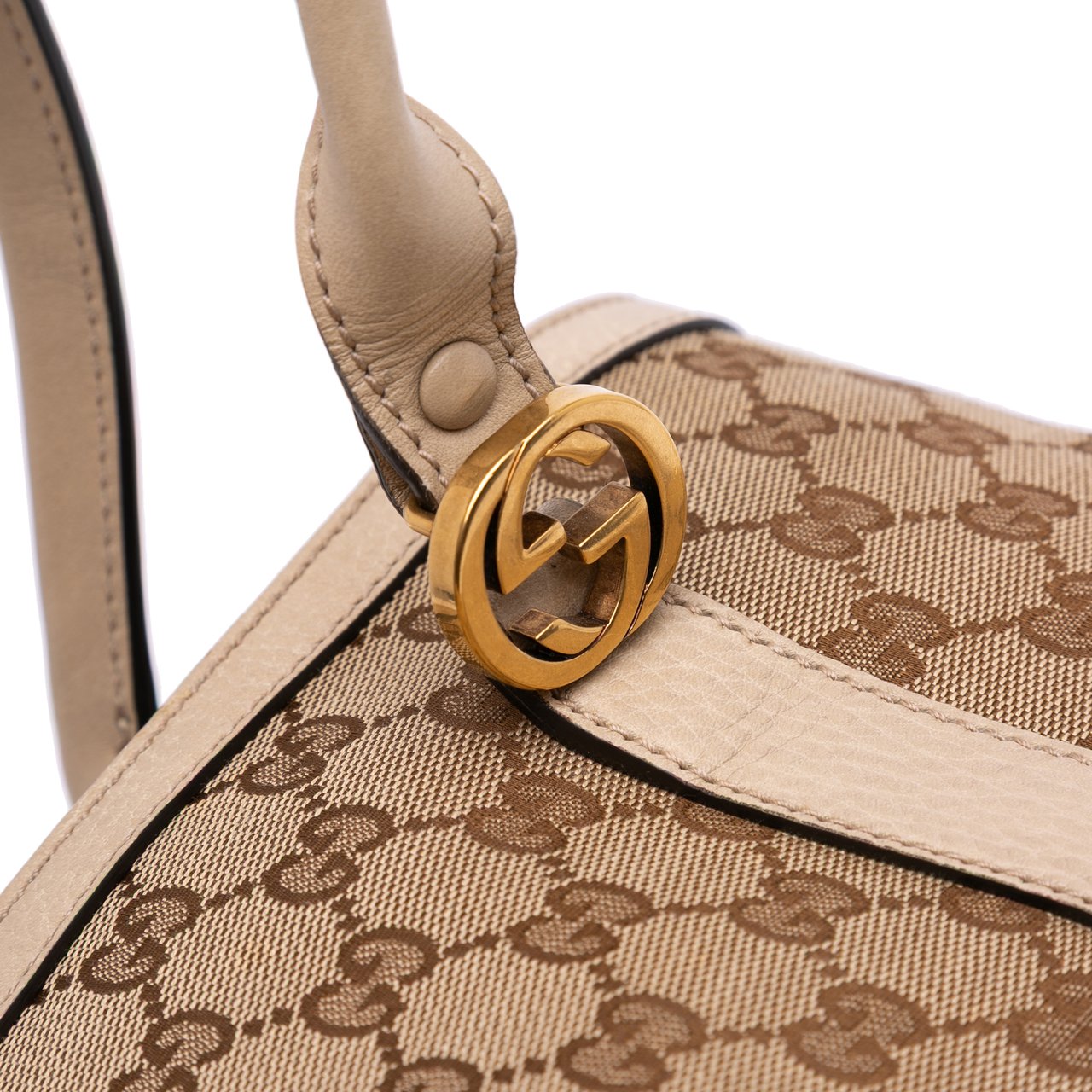 Gucci GG Canvas Miss GG Tote Bruin