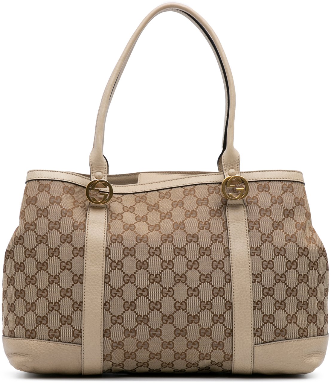 Gucci GG Canvas Miss GG Tote Bruin