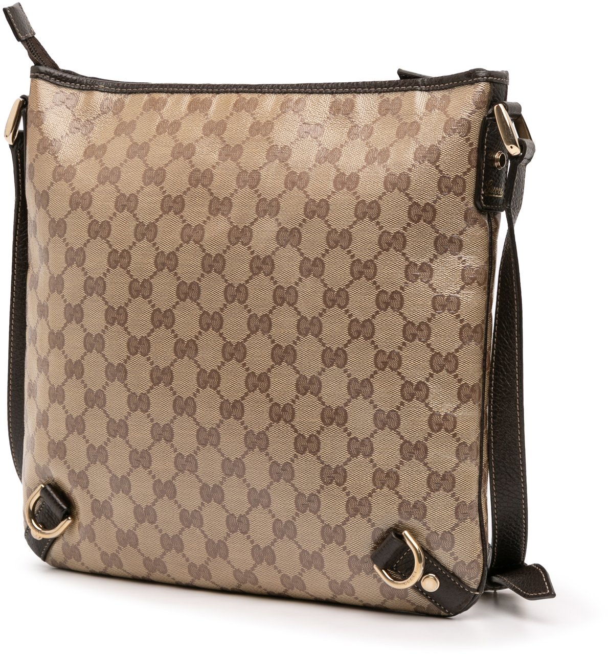 Gucci GG Crystal Abbey D Ring Crossbody Bruin