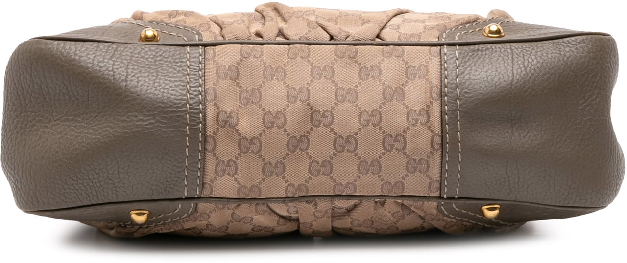 Gucci Medium GG Canvas Jockey Hobo Bruin